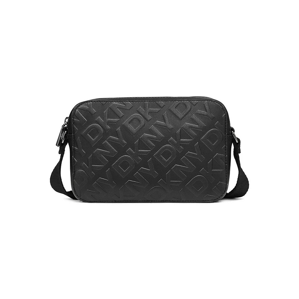 Ashlyn DKNY Double-Zip Monogram Camera Bag