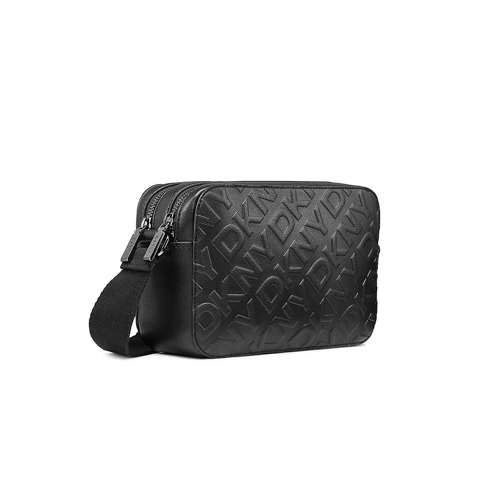 Ashlyn DKNY Double-Zip Monogram Camera Bag