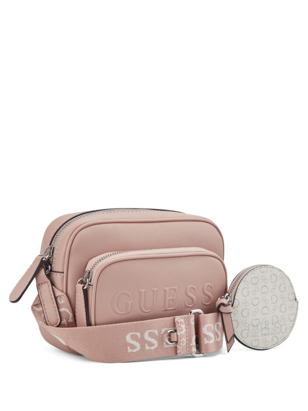 Guess Lya Mini Double-Zip Crossbody
