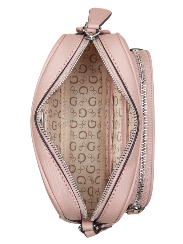 Guess Lya Mini Double-Zip Crossbody