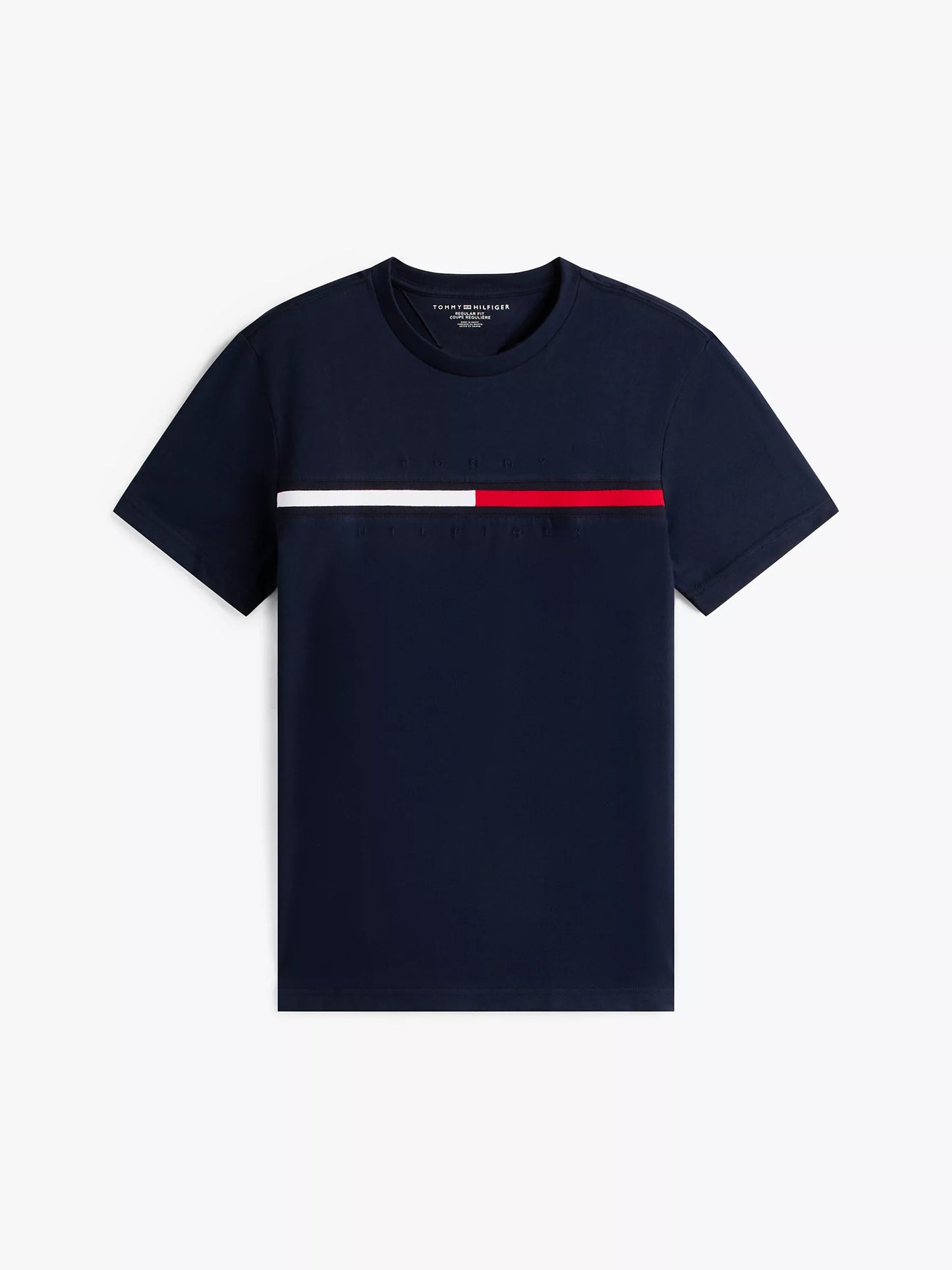 Tommy Hilfiger Embroidered Flag Logo T-Shirt