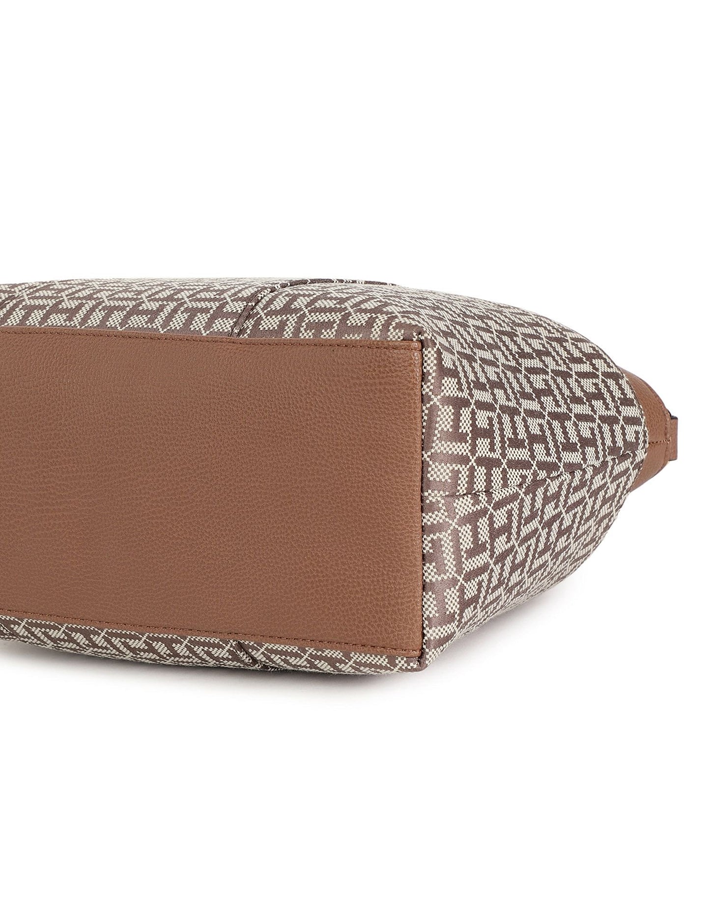 Tommy Hilfiger Evelyn II Convertible Satchel-Square Monogram Jacquard