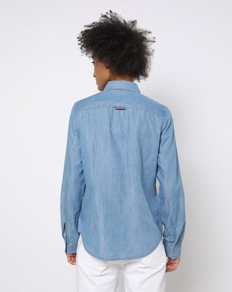 TOMMY HILFIGER Shirt with Embroidered Logo