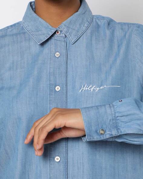 TOMMY HILFIGER Shirt with Embroidered Logo
