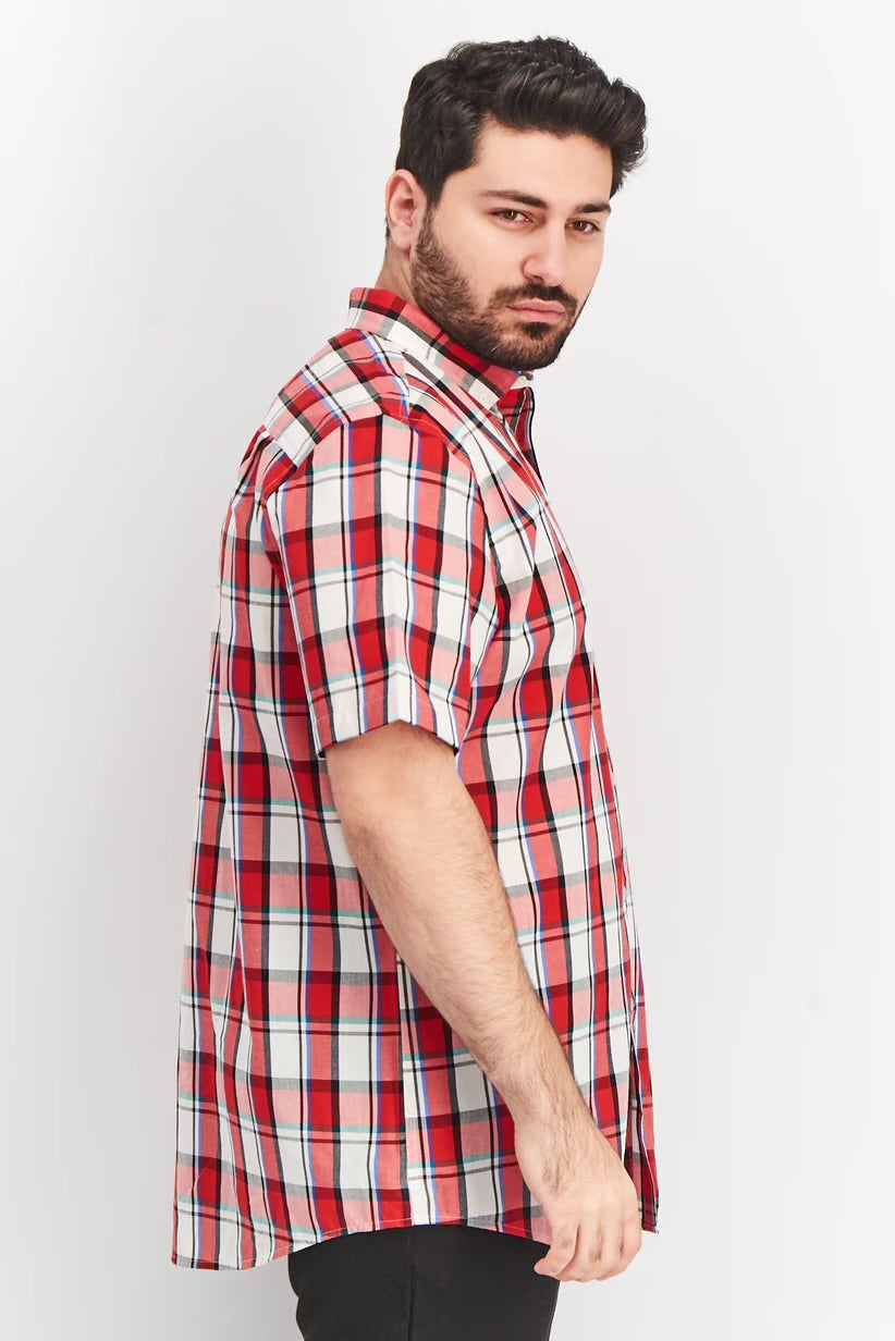 Club Room Men Regular Fit Plaid Long Sleeves Casual Shirt