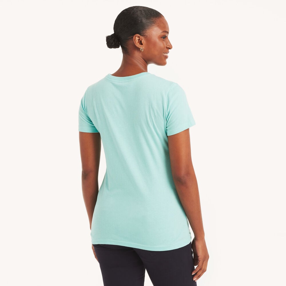 Nautica glitter logo graphic t-shirt