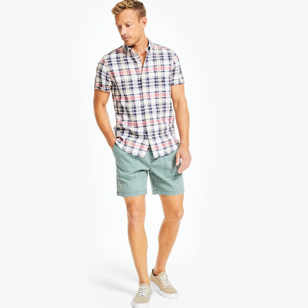 Nautica Plaid Short Sleeve Shirt