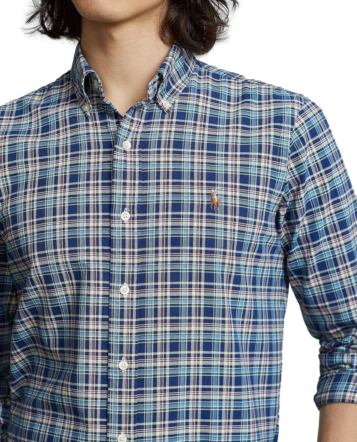 Ralph Lauren Classic Fit Plaid Oxford Shirt