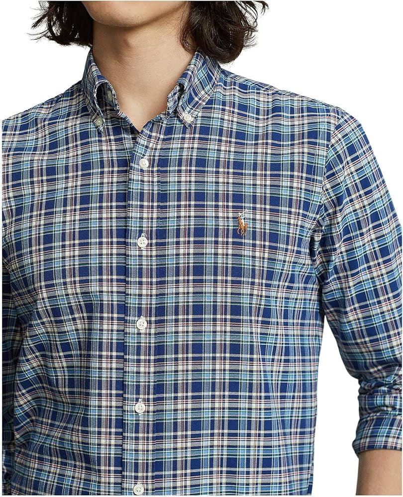 Ralph Lauren Classic Fit Plaid Oxford Shirt