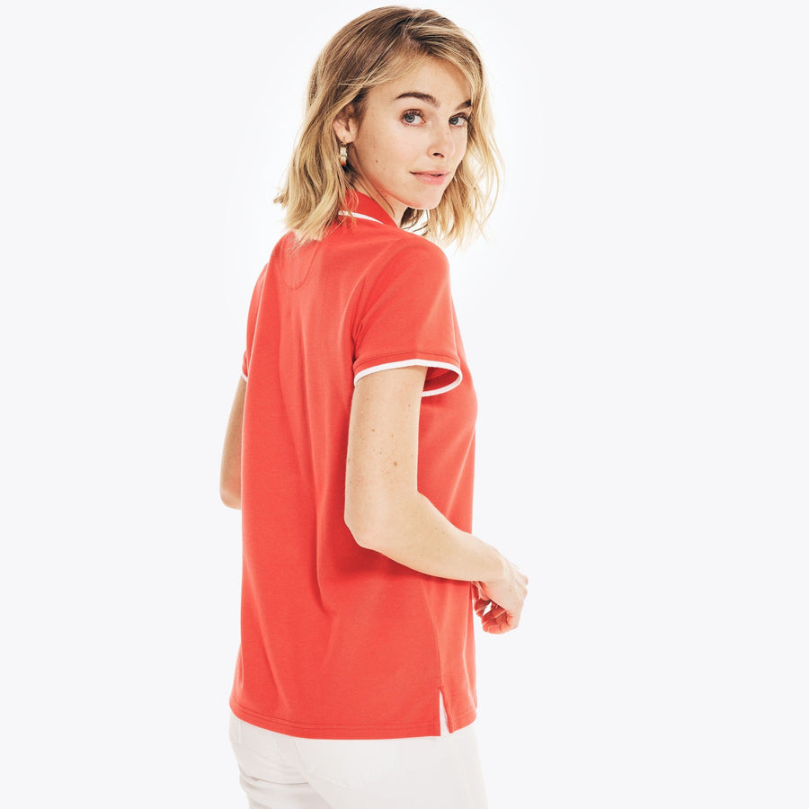 Nautica Polo Ocean con cuello dividido para mujer