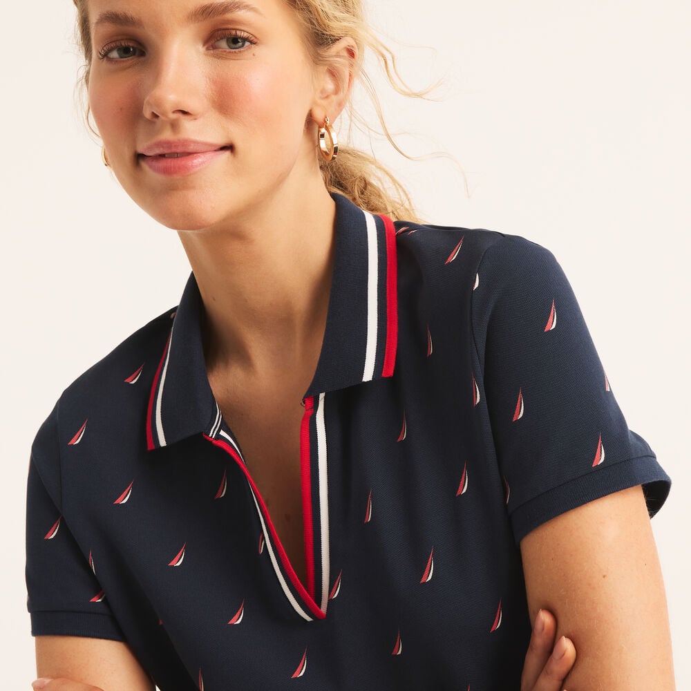 Nautica brand icon printed polo dress