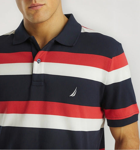 Nautica Classic Fit Striped Polo