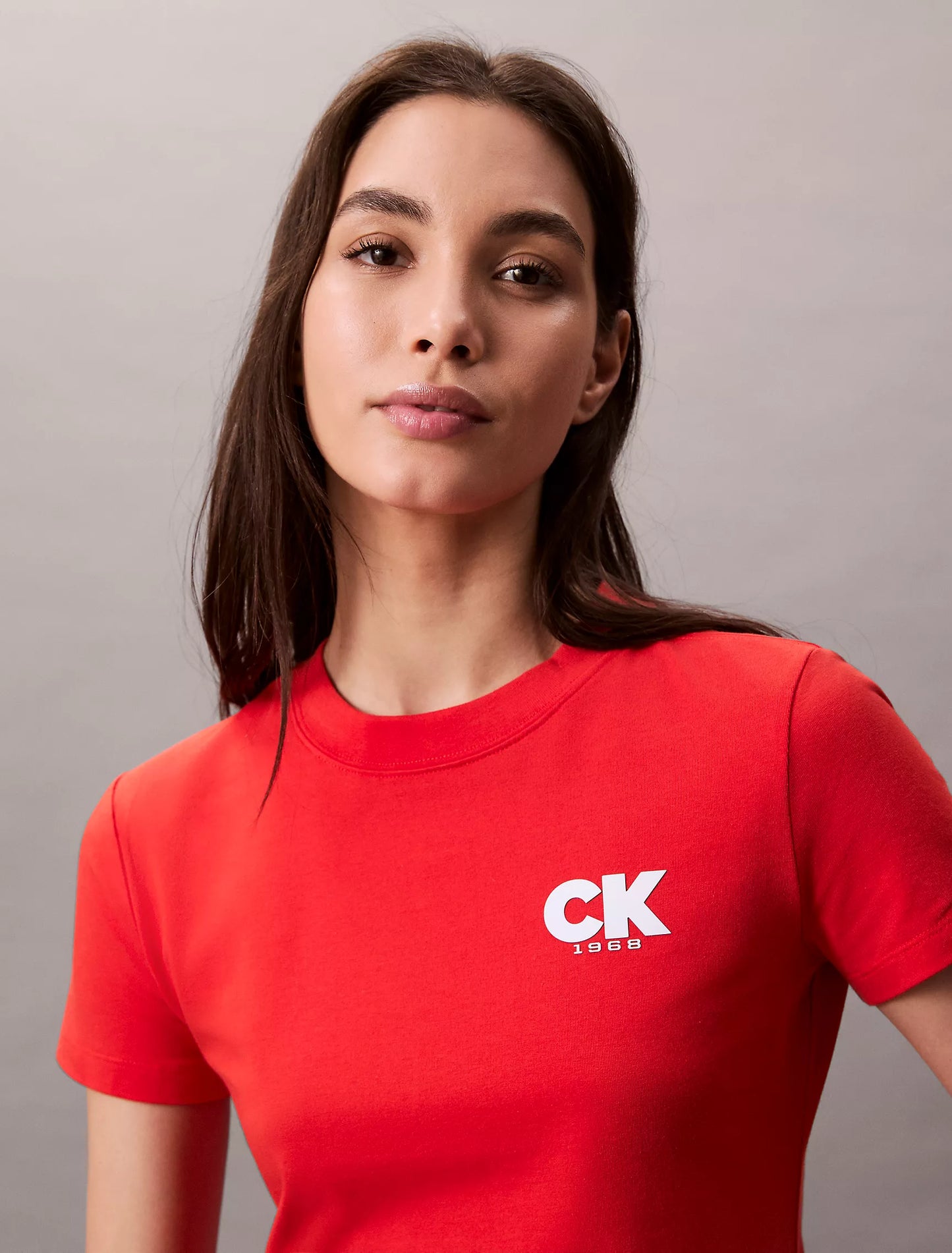 Calvin Klein Monogram Logo 1968 Graphic Slim T-Shirt Women’s