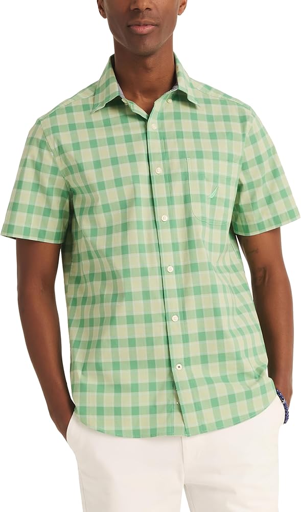 Nautica Plaid Poplin Short-Sleeve Shirt