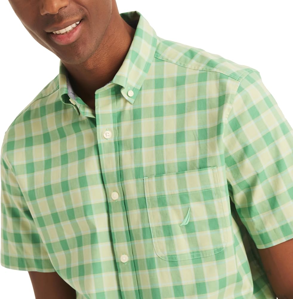 Nautica Plaid Poplin Short-Sleeve Shirt