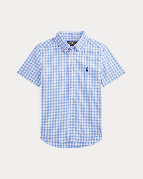Ralph Lauren Gingham Poplin Short-Sleeve Shirt