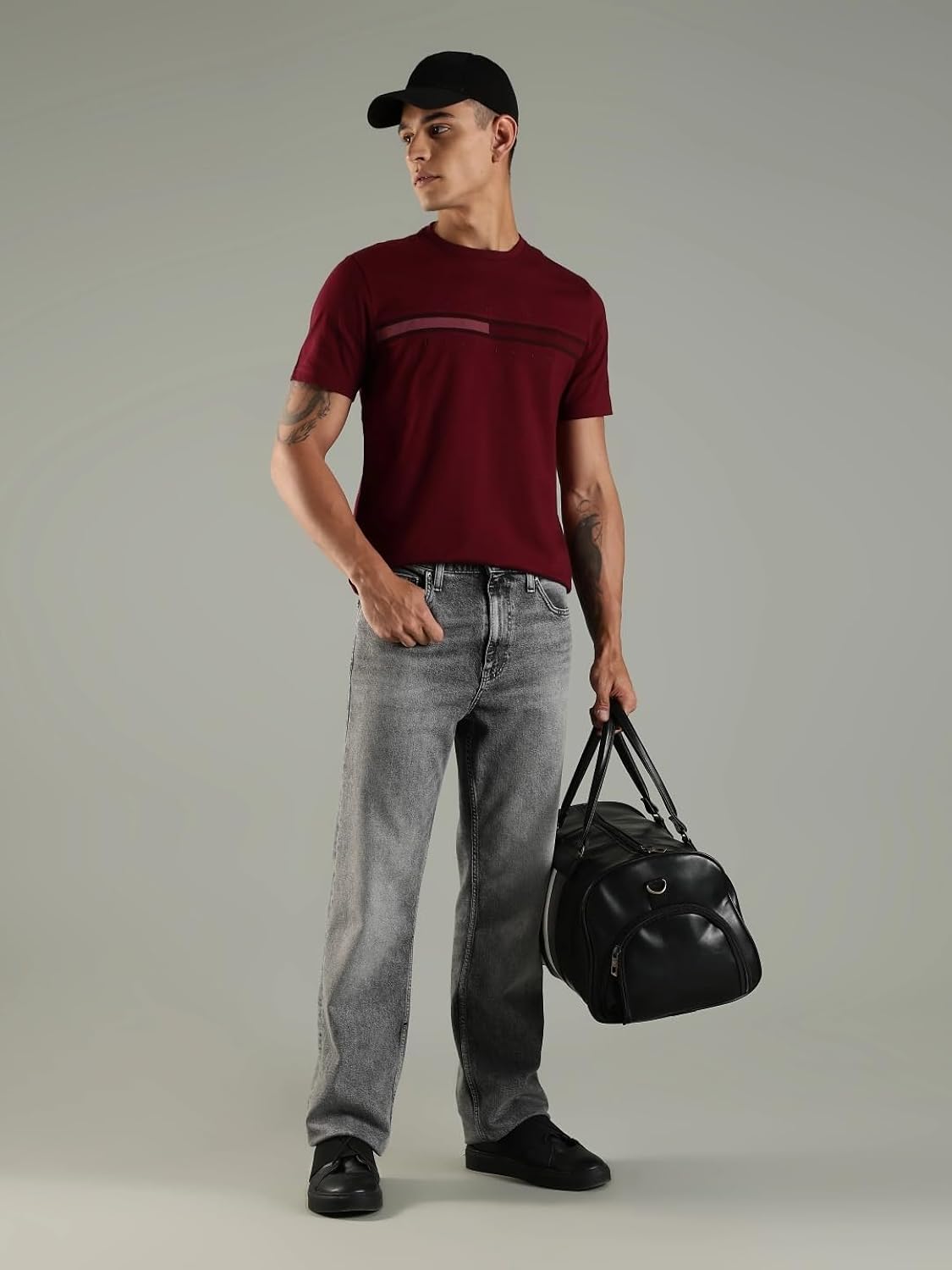 Tommy Hilfiger Embroidered Logo Regular Fit Cotton T-Shirt