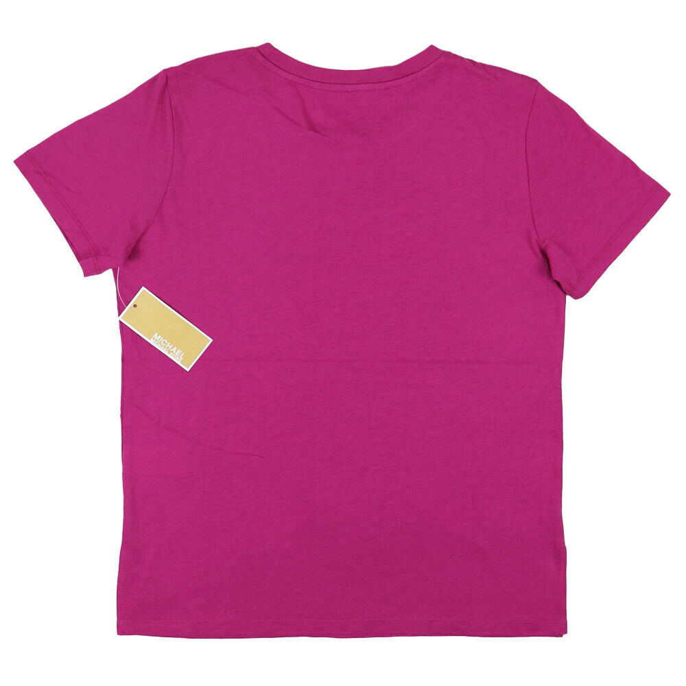 Michael Kors Womens MK Logo Short Sleeve T Shirt