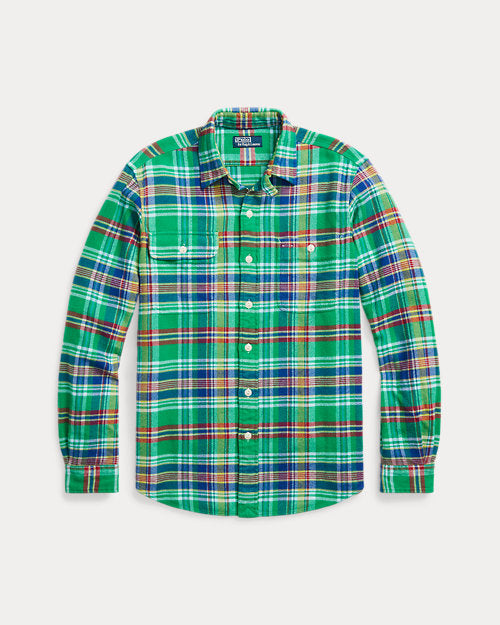 Ralph Lauren Classic Fit Plaid Flannel Workshirt