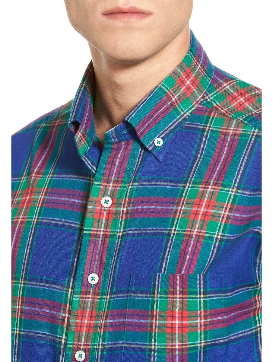 Vineyard Vines Mens Classic Fit Flannel Plaid Shirt