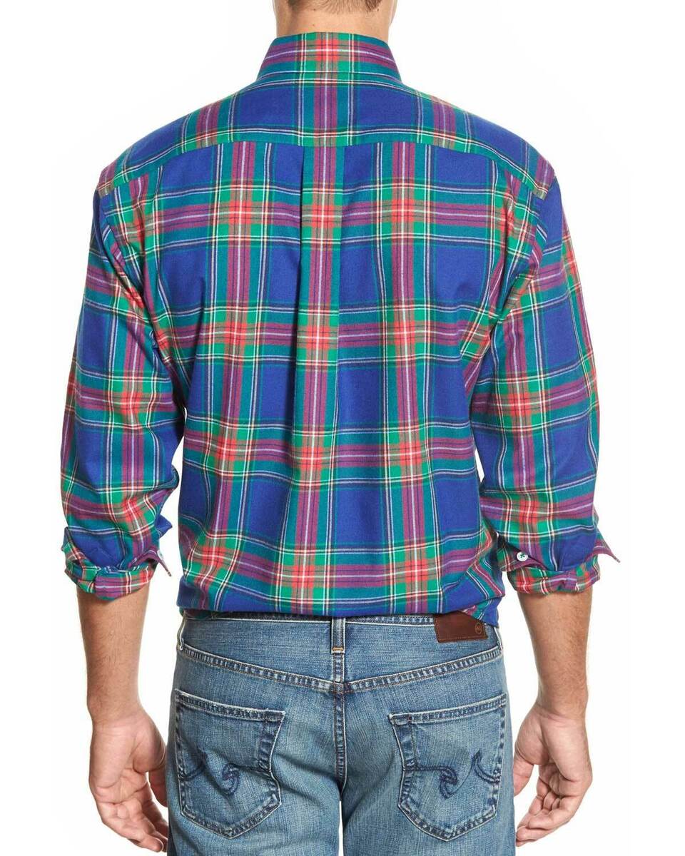 Vineyard Vines Mens Classic Fit Flannel Plaid Shirt