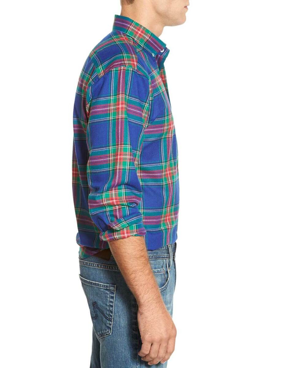 Vineyard Vines Mens Classic Fit Flannel Plaid Shirt
