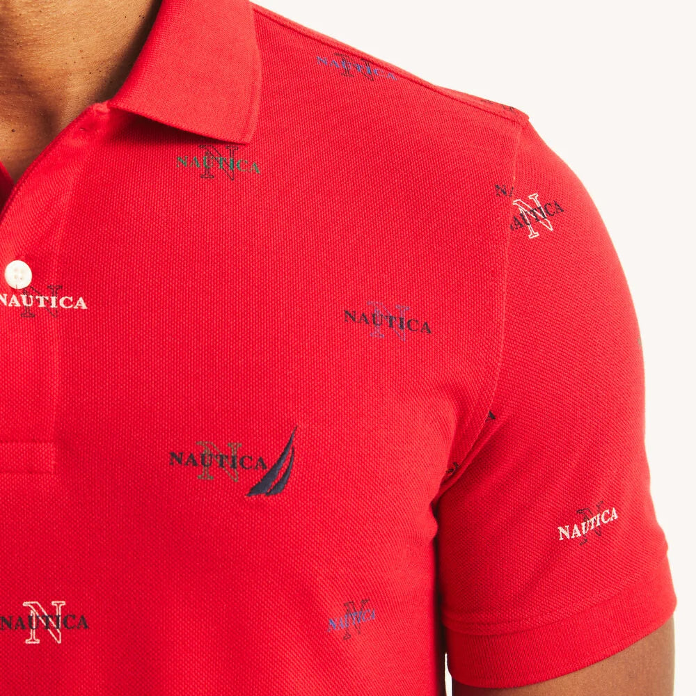 Nautica Classic Fit Printed Polo