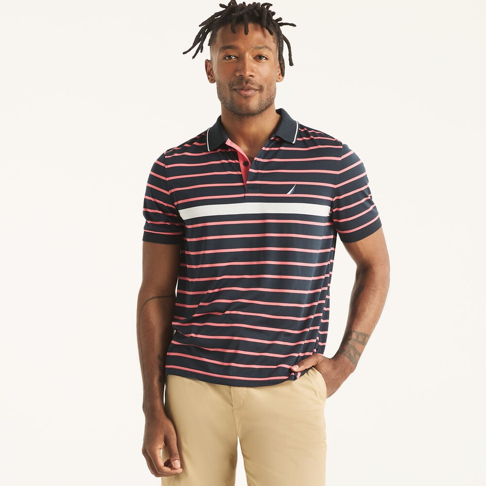 Nautica Navtech Striped Classic Fit Polo