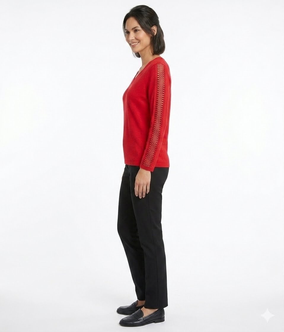 LIV Milano women's lightweight V-neck sweater
