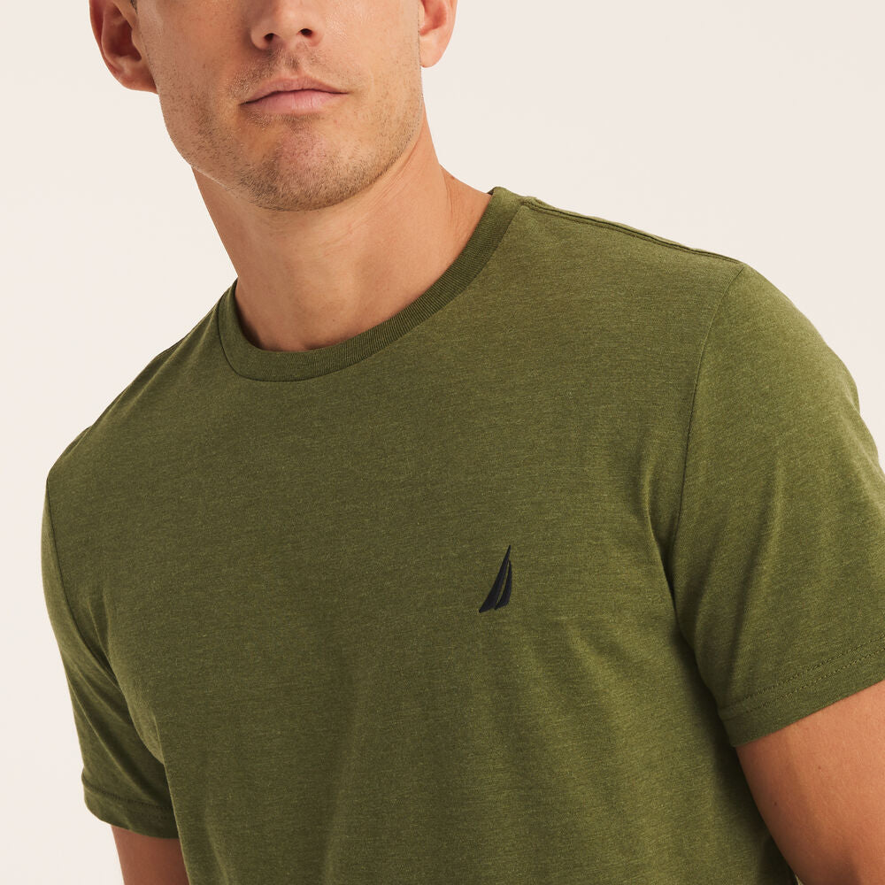Nautica-Heathered Crewneck T-Shirt