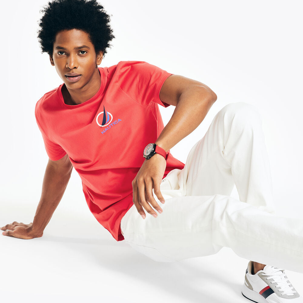 Nautica brand icon Crewneck T-Shirt