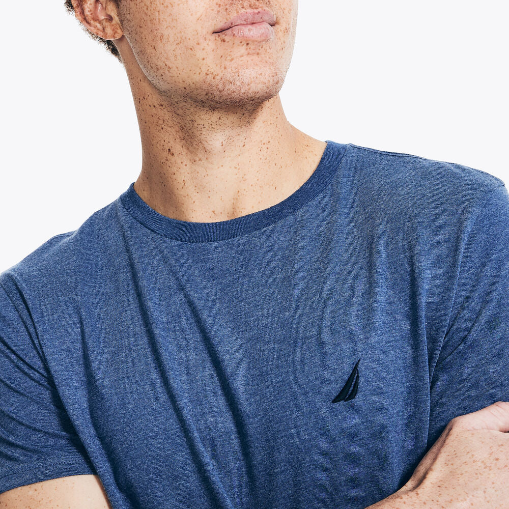 Nautica Heather Crewneck Deck T-Shirt