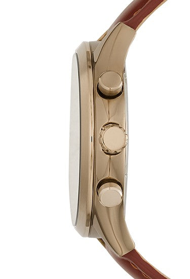 Fossil Fenmore Multifunction Brown Leather Watch