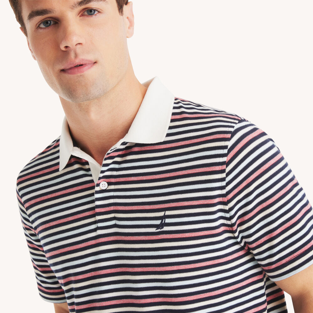 Nautica Classic Fit Striped Polo