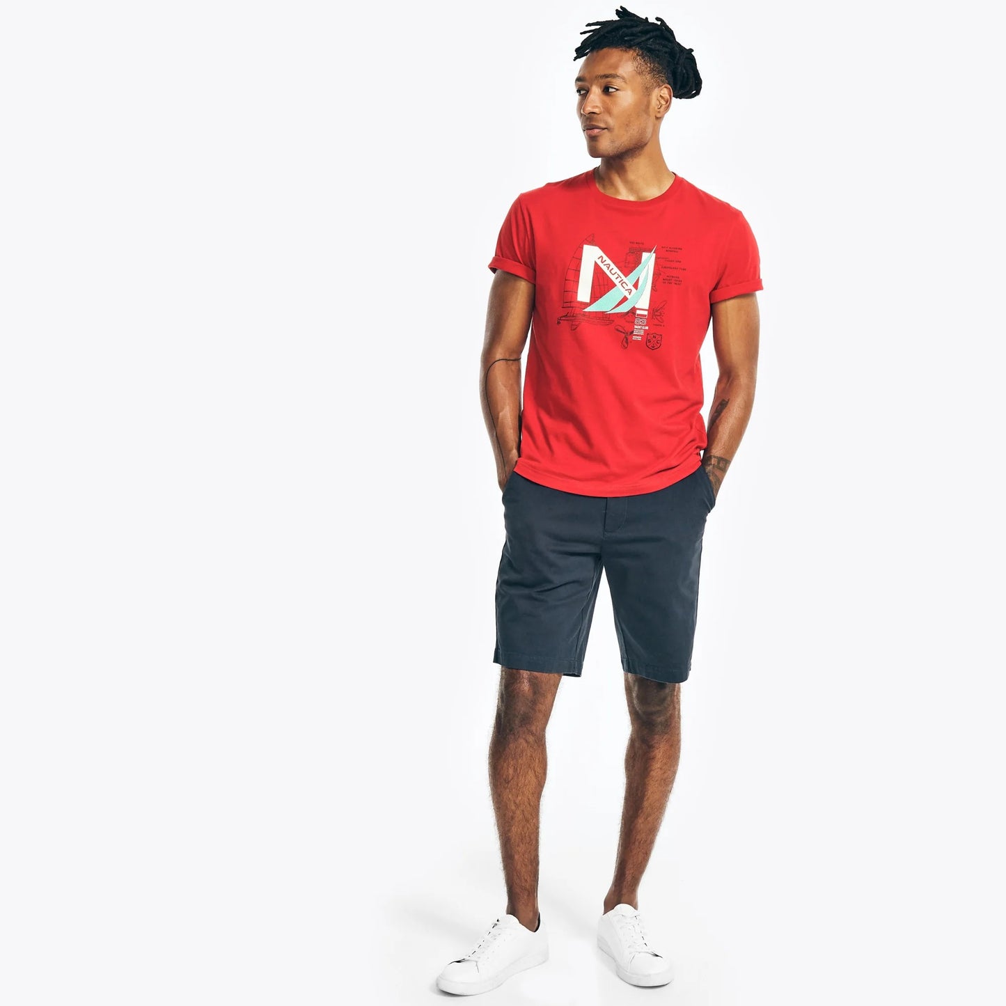 Nautica Sustainably Crafted Yacht Ligo Graphic T-Shirt