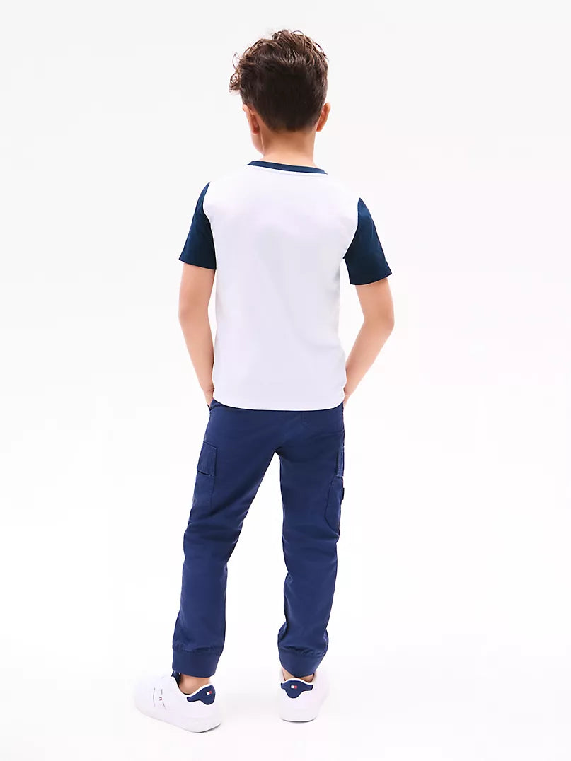 Tommy Hilfiger-Kids' Colorblock Flag Stripe T-Shirt