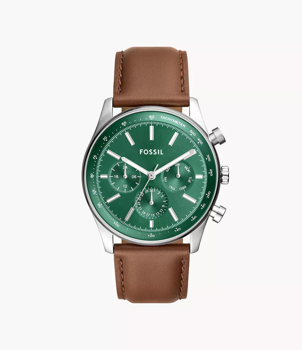 Fossil Sullivan Multifunction Brown LiteHide Leather Watch