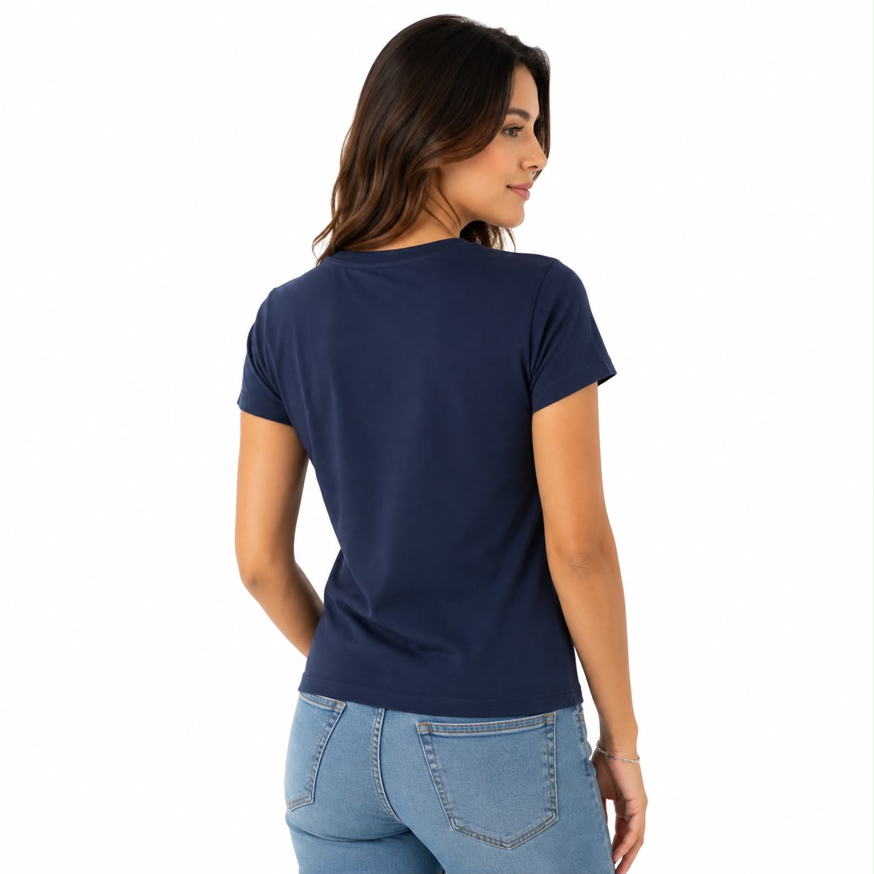 Nautica Disco Logo t-shirt is navy blue and features a logo graphic Women’s