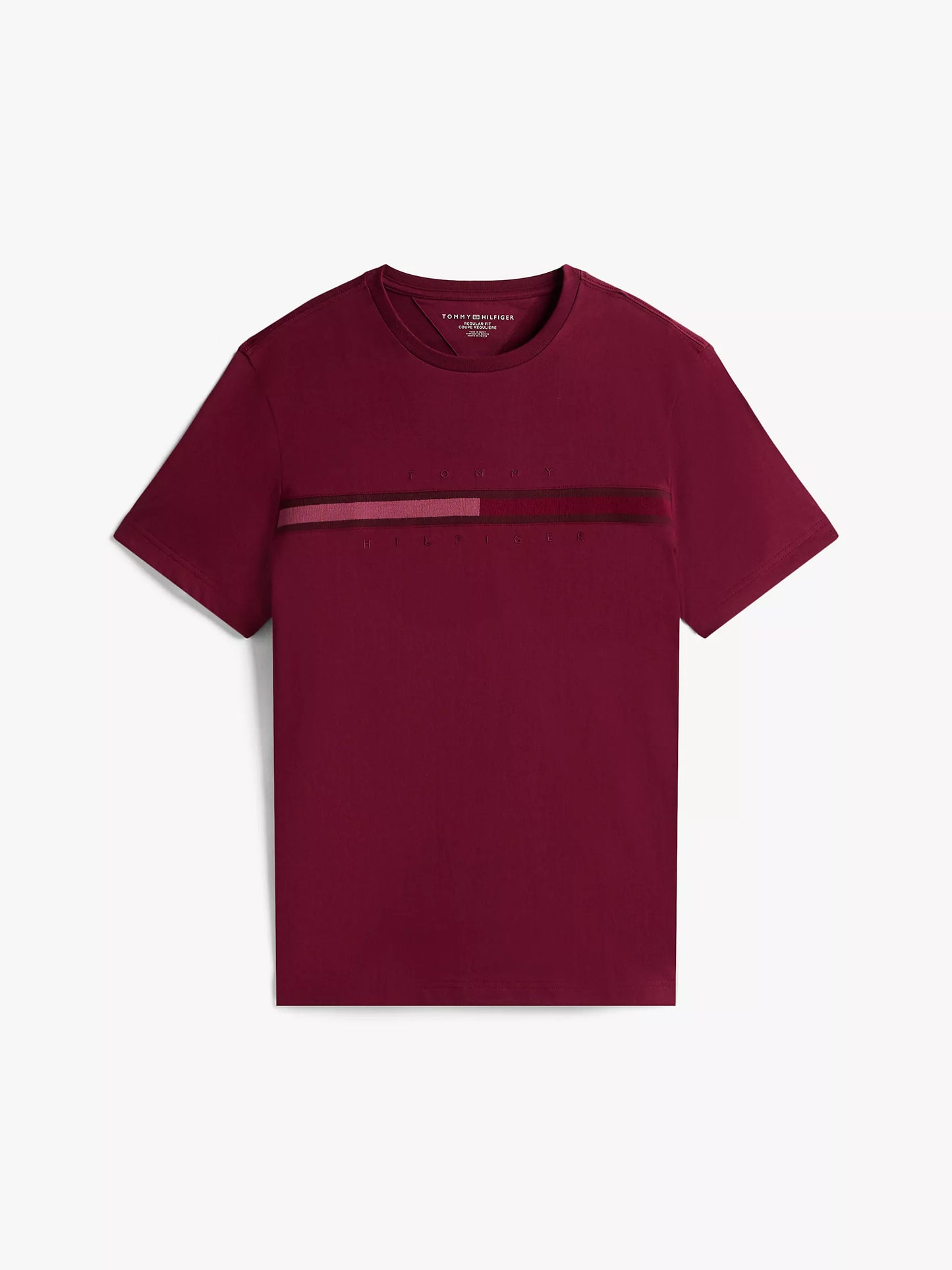 Tommy Hilfiger-Tonal Flag Logo T-Shirt