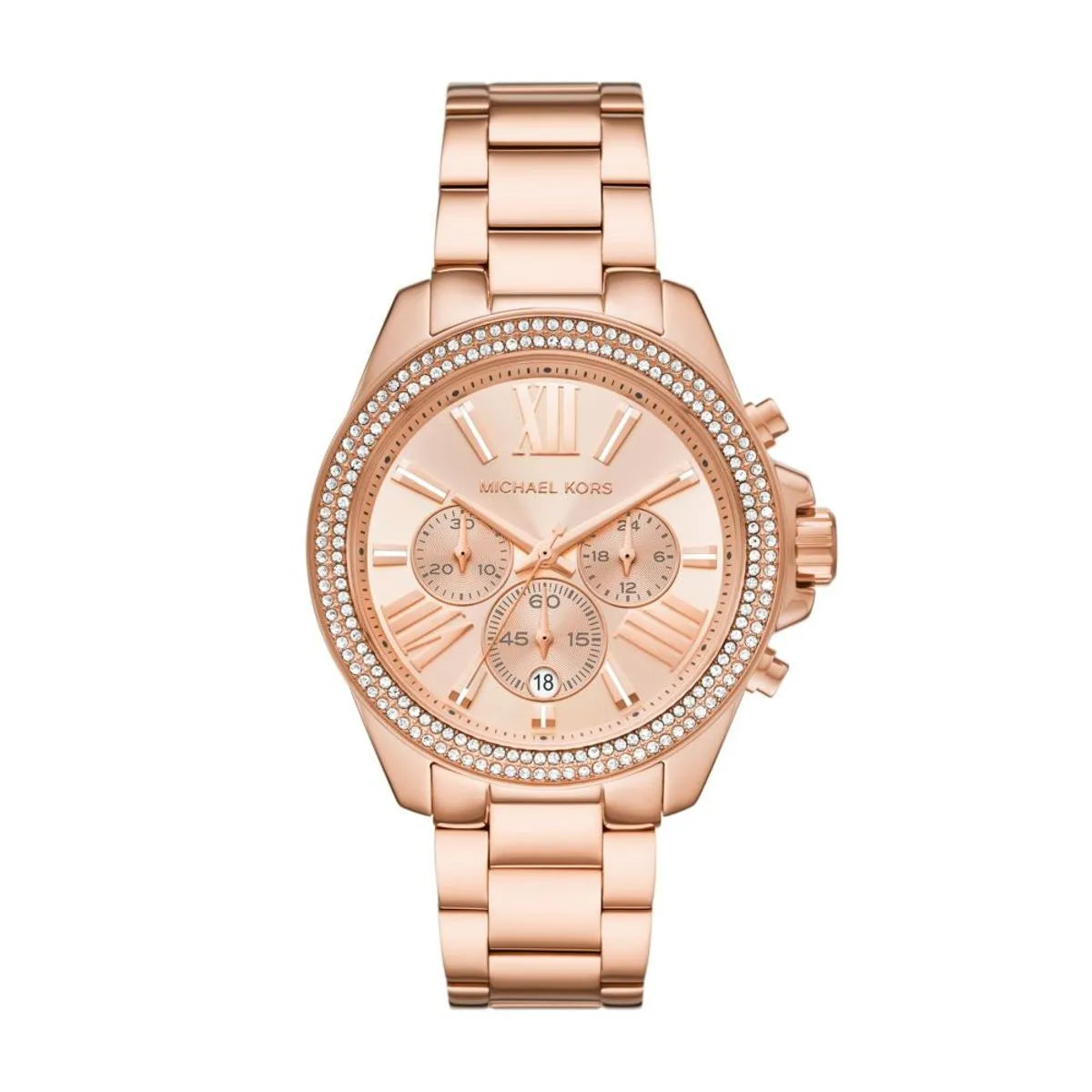Michael Kors Stainless Steel Analog Rose Gold Dial Women Watch