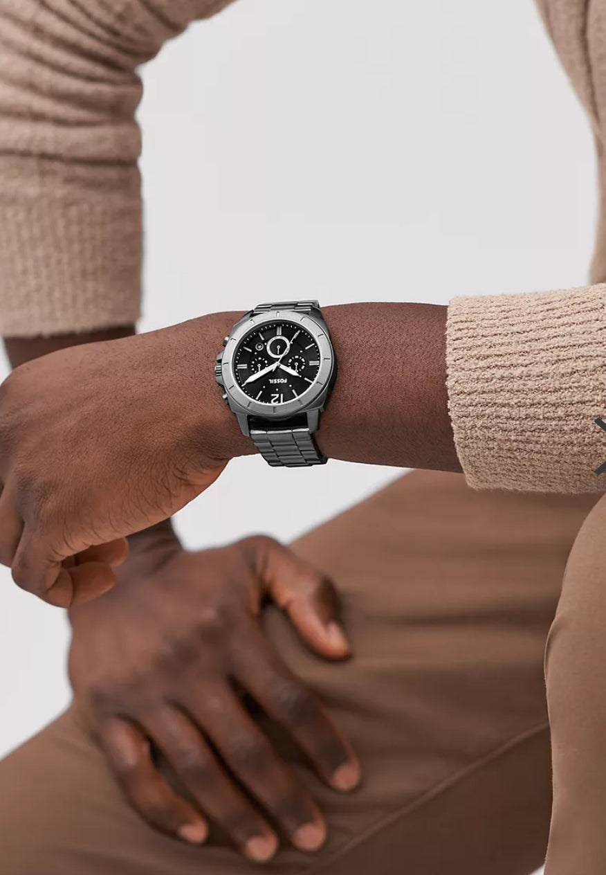 Fossil Privateer Chronograph Smoke Stainless Steel Watch