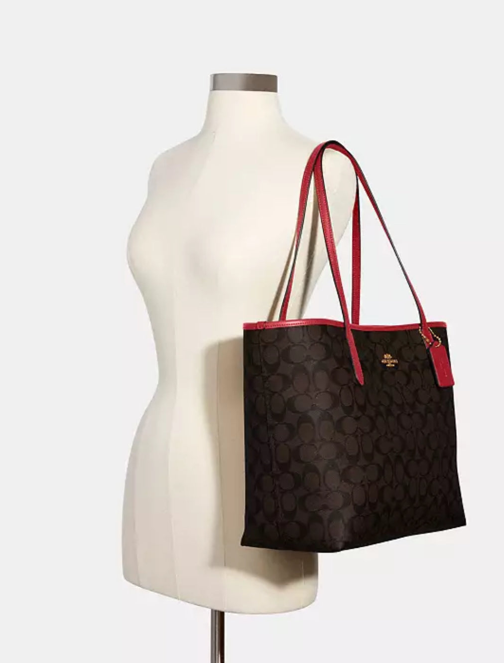 Coach City Tote In Signature Canvas