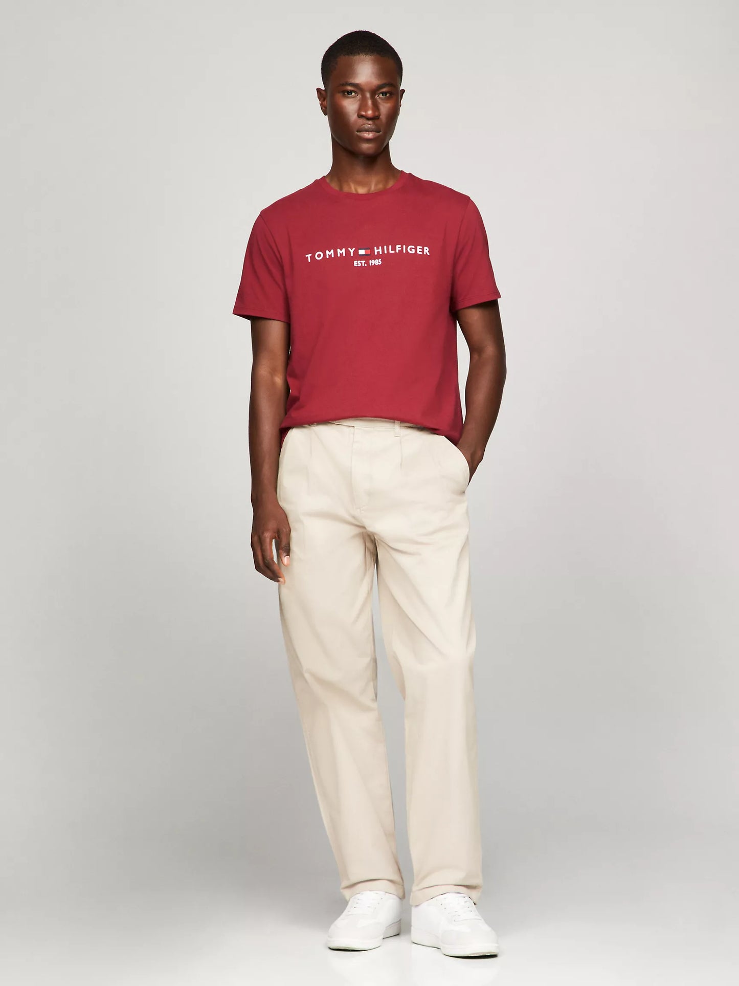 Tommy Hilfiger Embroidered Tommy Logo T-Shirt