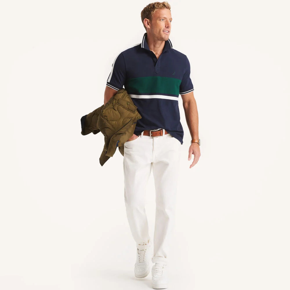 Nautica Classic Fit Colorblock Polo