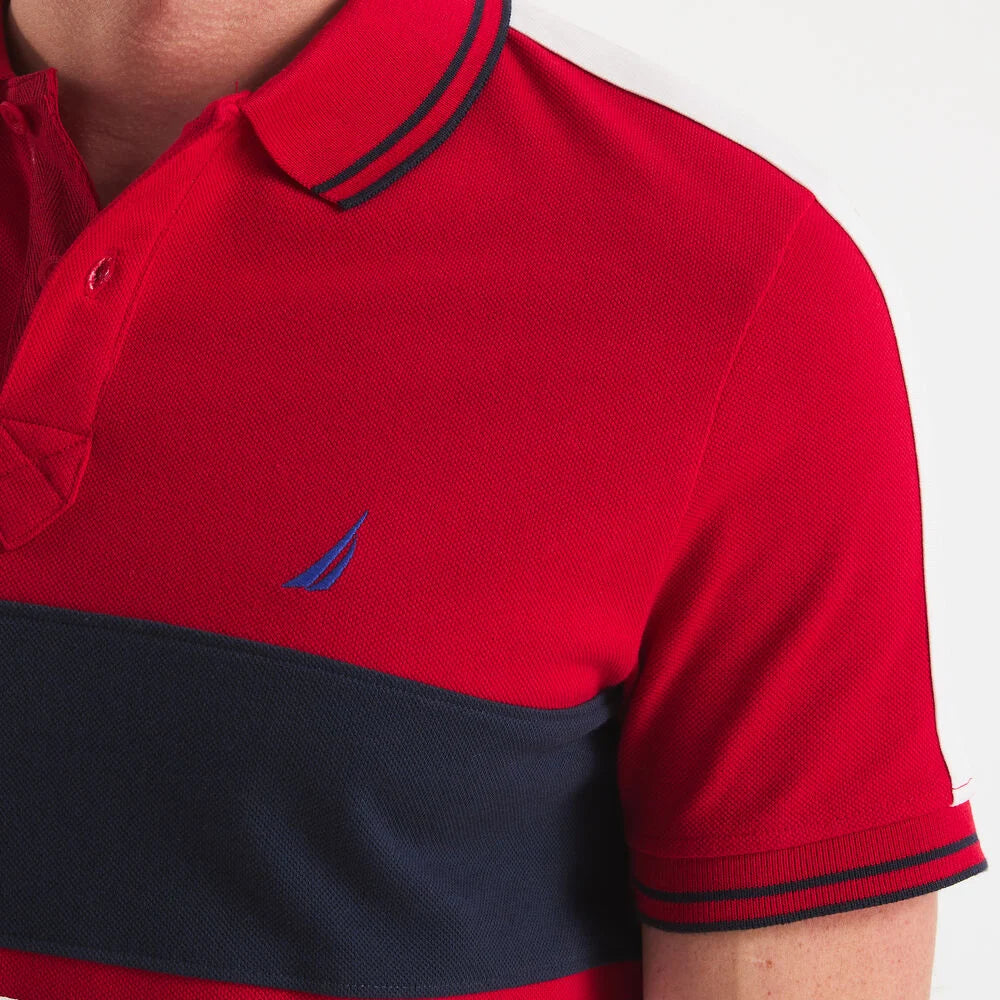 Nautica Classic Fit Colorblock Polo