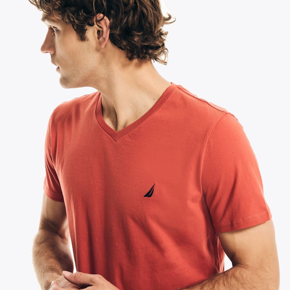 Nautica Men's Nautica Men's J-Class Logo V-Neck T-Shirt T-Shirt