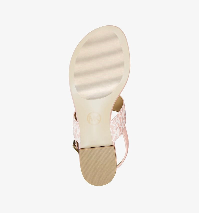 Michael Kors Hannah T-strip sandal with brand logo womens