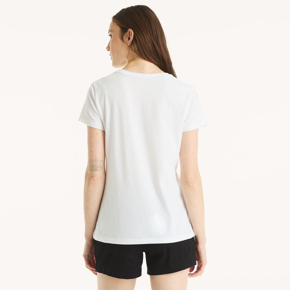 Nautica flag logo foil graphic t-shirt Women’s
