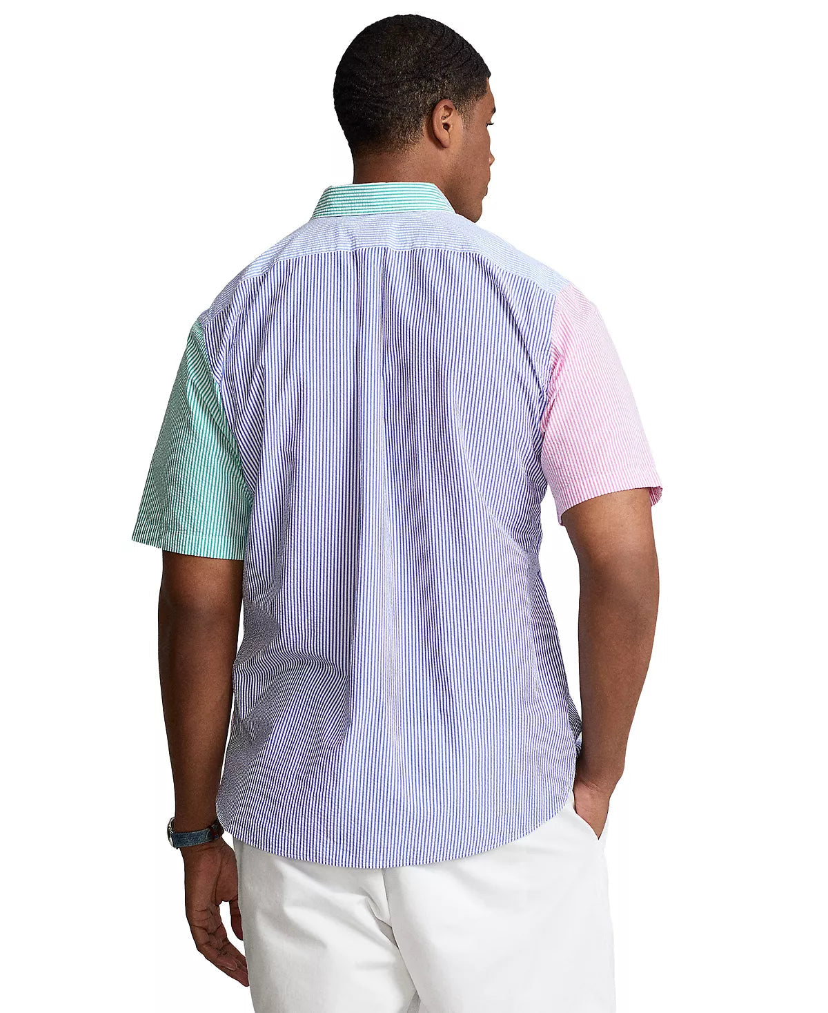 Ralph Lauren Men's Big & Tall RL Prepster Seersucker Fun Shirt