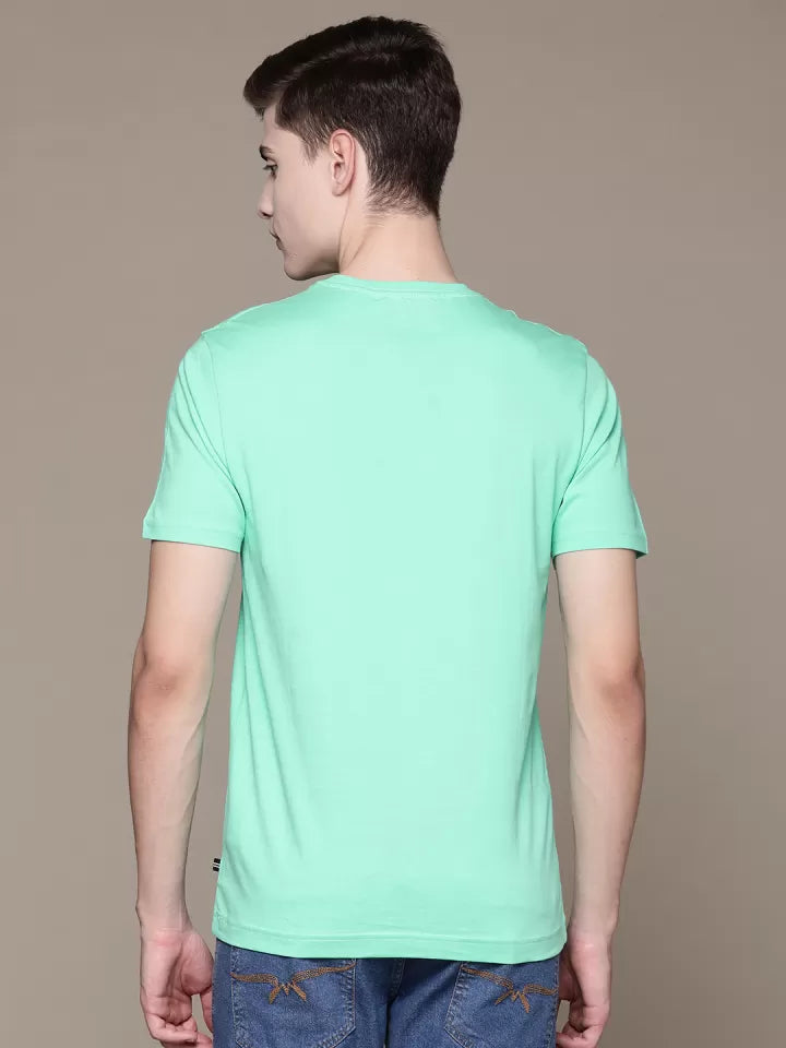 Nautica Brand Logo Printed Pure Cotton T-Shirt